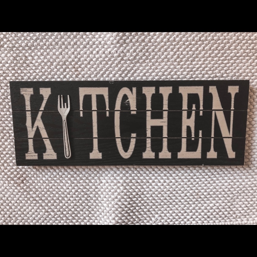 “Kitchen” sign